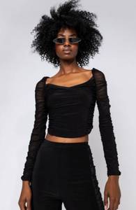 Mesh Corset Long Sleeve