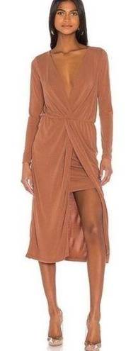 L'Academie L’ Academie X Revolve The Judy Dress Terracotta NWT S