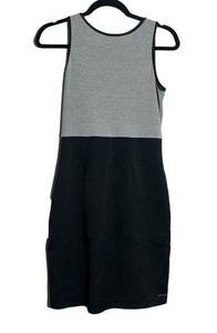 Smartwool Sloans Lake Gray Black Zipper Back Dress Small