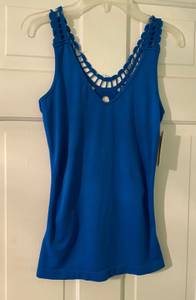 Women Seamless Royal Blue tank top