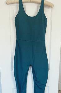 Girlfriend Collective Women's Green Jumpsuit Scoop Back Size Small Color Moss