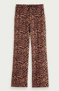 Scotch & Soda Starwatcher Pants Wide Leg Animal Print Trousers Sz Small Leopard