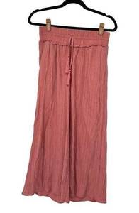 Ava James Pink Wide Leg Lightweight Pants