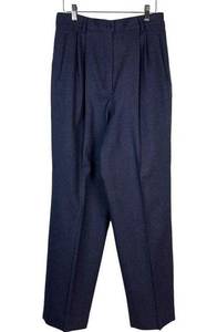 Pendleton Pant Womens 14 Blue Dress Straight Legs Wool Solid Comfort Pockets