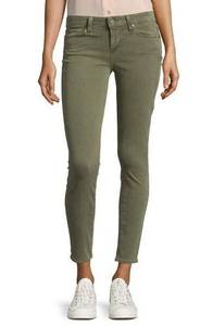 Paige  Jeans Women's Size 29 Verdugo Ankle Skinny Slim Fit Olive Green *READ