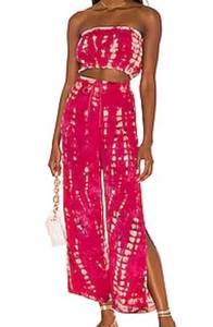 Tiare Hawaii Heatwave Pants in Fuchsia Stone Tie Dye