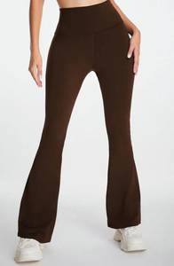 Brown flare leggings