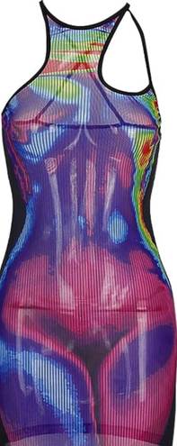 Cape Clique Body Heat Map Print Bodycon Dress, Small - NWOT