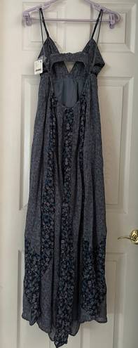 Free People Forever Time Maxi Dress Black Combo Flowy Floral Size Small NWT