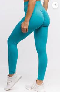 ECHT Arise Scrunch Butt Leggings - Aqua