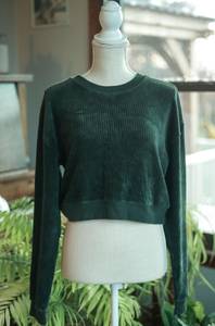 Forever 21 Crop Corduroy Sweater