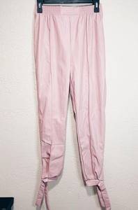 Fashion Nova  Pink Faux Leather Pants - Size Small