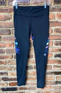 LA Hearts Active Pacsun Black Multicolor Leggings Women's Size Medium