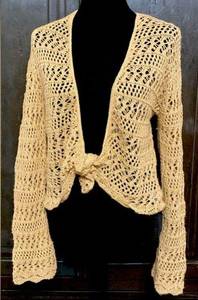 size XL golden brown sweater cardigan