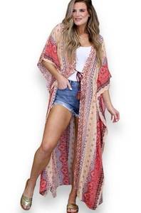 Lovestitch All Out Kimona Swimsuit Cover-up Women’s OS Bohemian Style