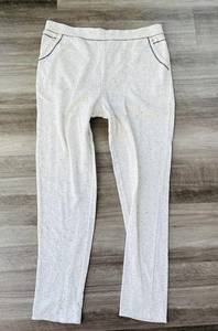 Climate Right Cuddl Duds Gray Speckled Lounge Pants Size M Soft Stretch E7