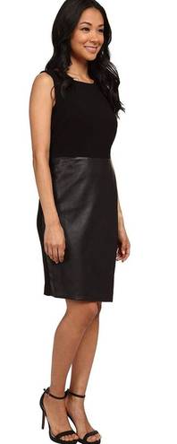 Calvin Klein Black Vegan Leather Dress