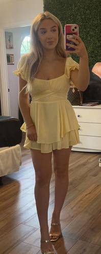 Yellow Mini Dress