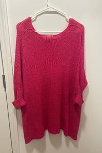 Loose Knit Pink Sweater