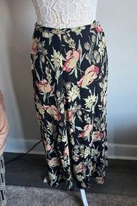 Dana Buchman Silk Floral Maxi Skirt​