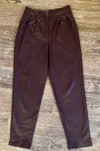 Black Faux Leather Pants