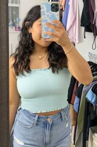 Hollister Baby Blue Tube Top