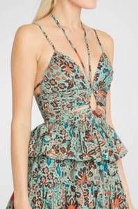 Ulla Johnson Essie cutout pintucked floral-print cotton-poplin camisole