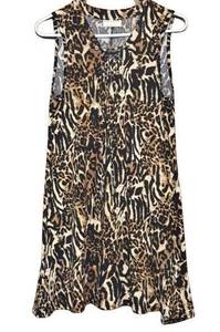 Bobbie Brooks animal print swing dress size small NWOT