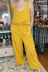 C&C California Relaxed Yellow Jumpsuit Romper