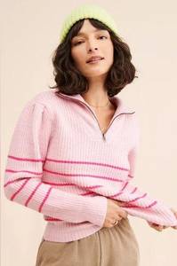 RD Style Mabel Mossy Quarter Zip Sweater