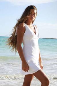 White  Linen Dress