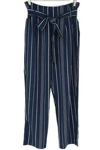 Strut & Bolt Striped Paper Bag High Waist Pants Blue White Size Small NWT