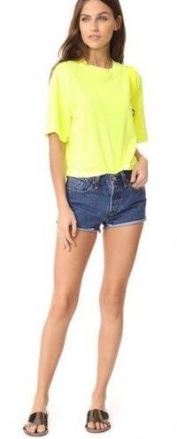 Citizen Cotton  Neon Yellow Tokyo Crop Tee