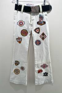 Y2K 2004  made in Brazil patchwork low rise flared pants New with tags.