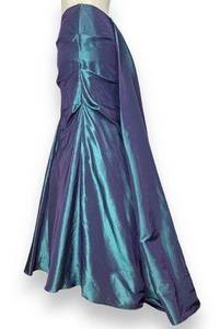 Jovani Skirt Iridescent Green Purple Train Women Mermaid Shimmer 10‎ Prom Formal