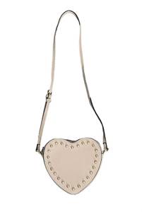 heart shaped studded pearl crossbody bag