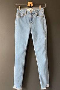 IRO Jeans Light Wash Raw Hem High Rise Skinny Sz 25