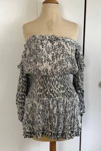 Smocked Printed Dress