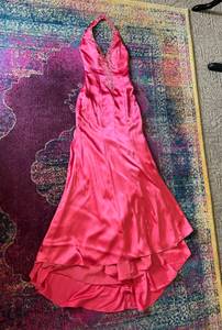 Vintage  Formal Pink Halter Neck Gown