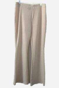 Kittenish Cream Ribbed Pull-On Flare Pants Size XXL NWT