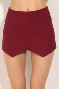 Blue Blush Maroon Skort