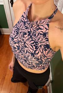 Charlotte Russe Floral Halter Top