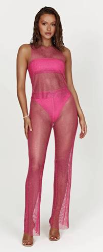 Meshki Pink Mesh Pants