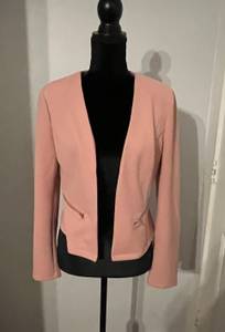 Blush Zip Pocket Blazer