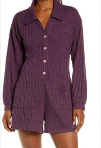 NWT Onia rib-knit romper in purple