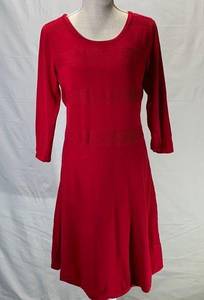 Long Sleeve Red Sweater Dress Size Large