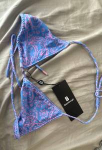 Blue And Pink  Swim Top