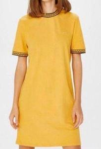 Vans 100% Cotton High Roller V T-Shirt Jacquard Flat Knit Mango Mojito Dress M