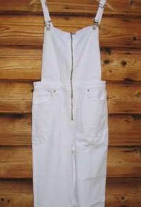 NWOT Hudson White Overalls