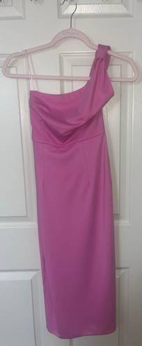 Hello Molly Pink One Shoulder Dress
